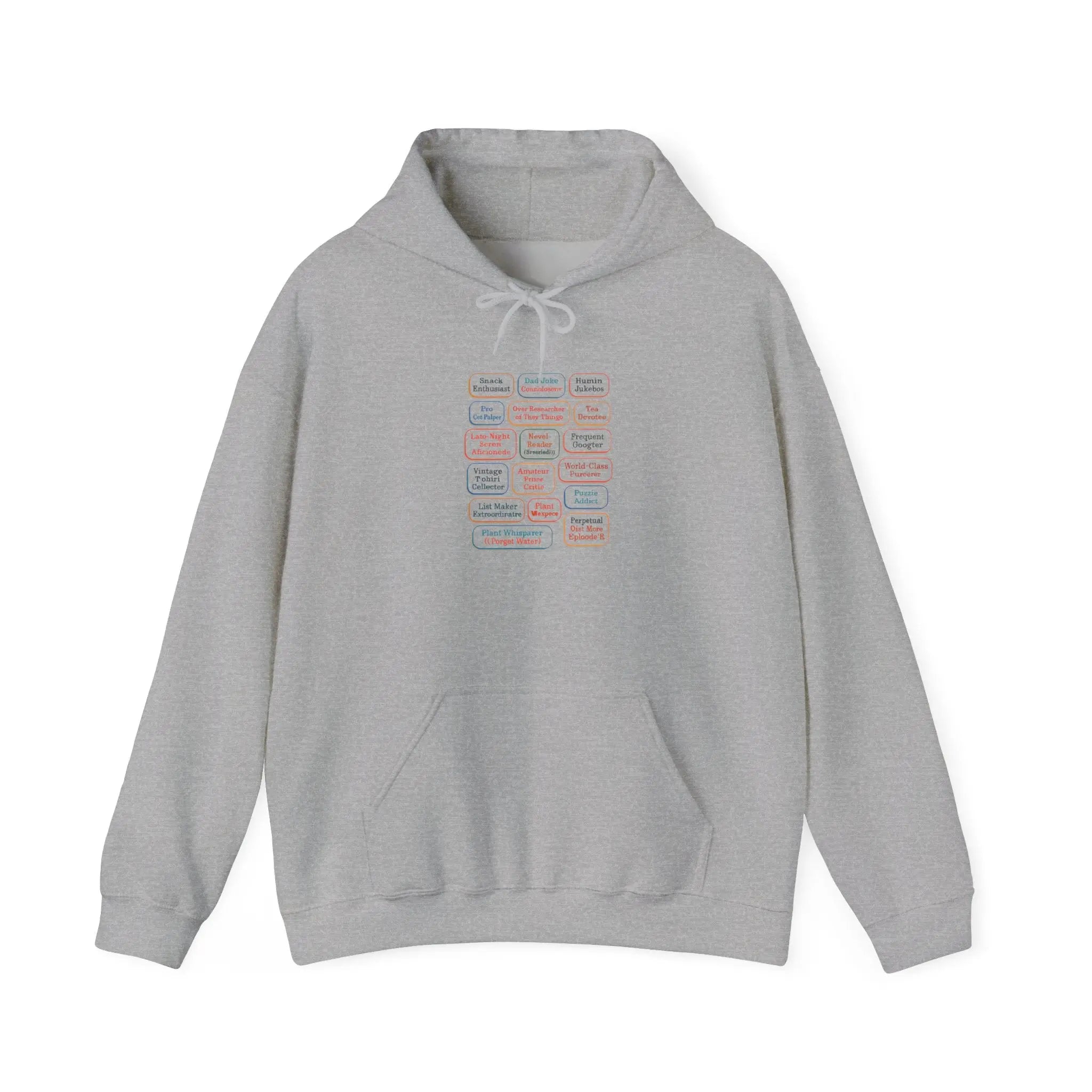 Hoodie — Pastel Motivation Quote Grid Printify