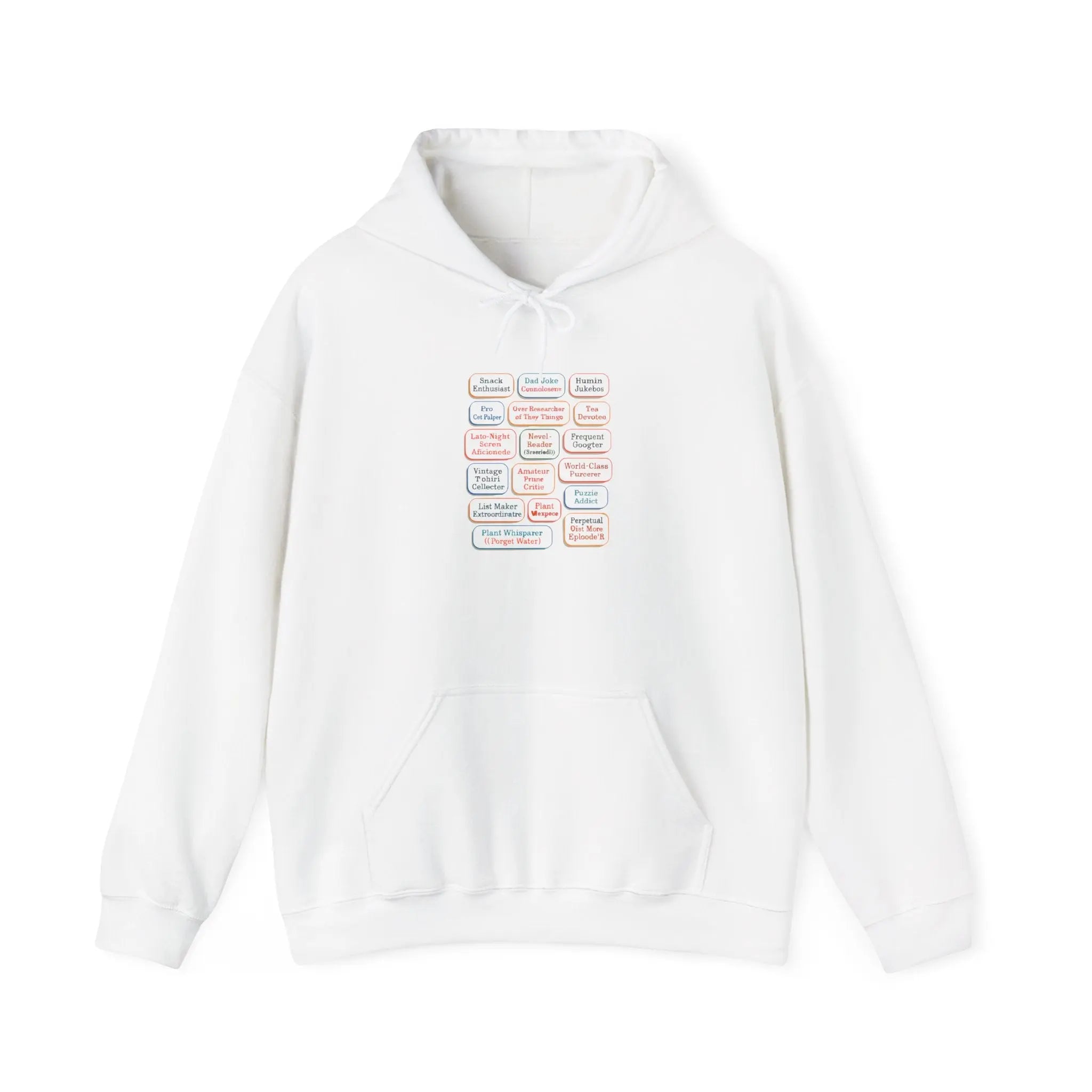 Hoodie — Pastel Motivation Quote Grid Printify