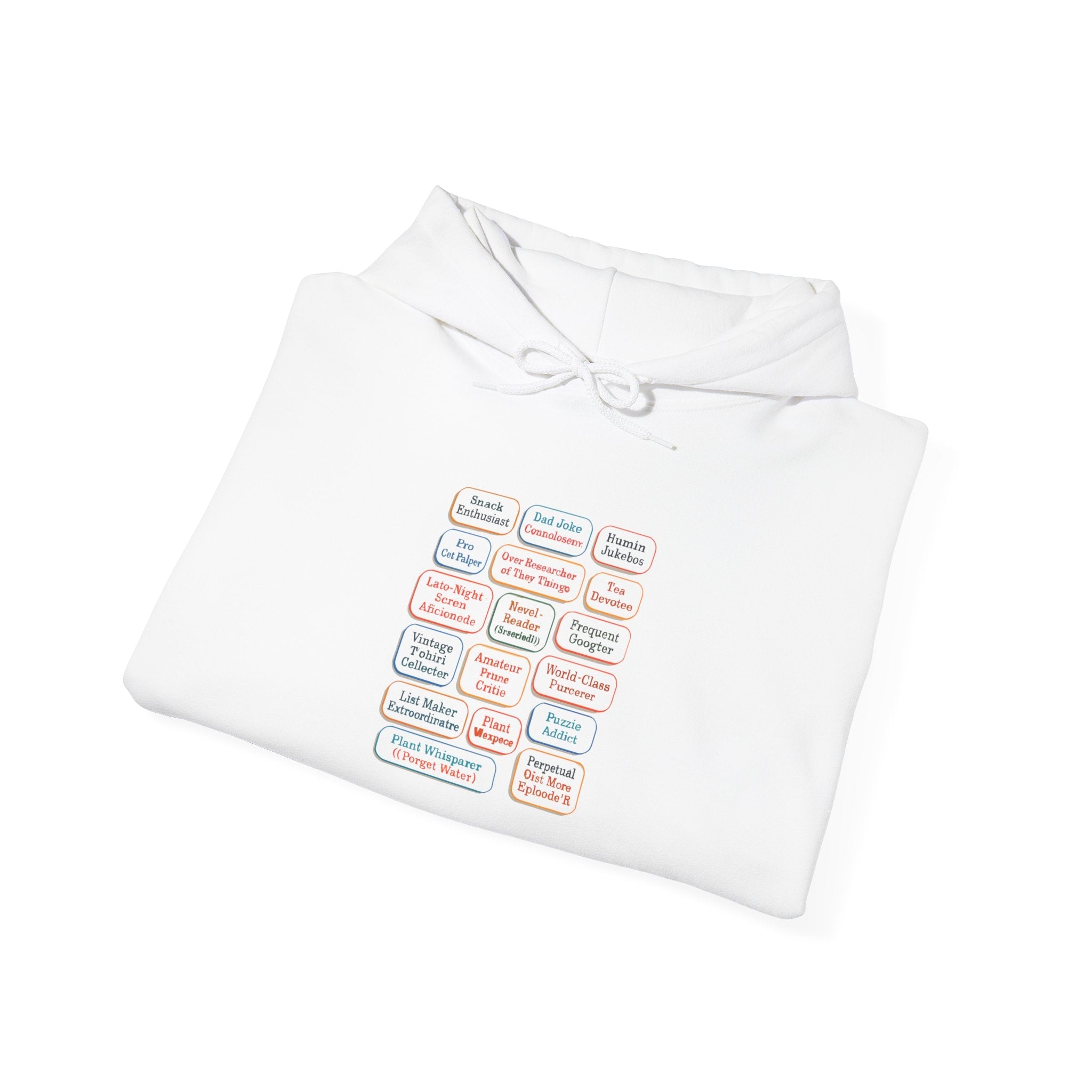 Hoodie — Pastel Motivation Quote Grid Printify