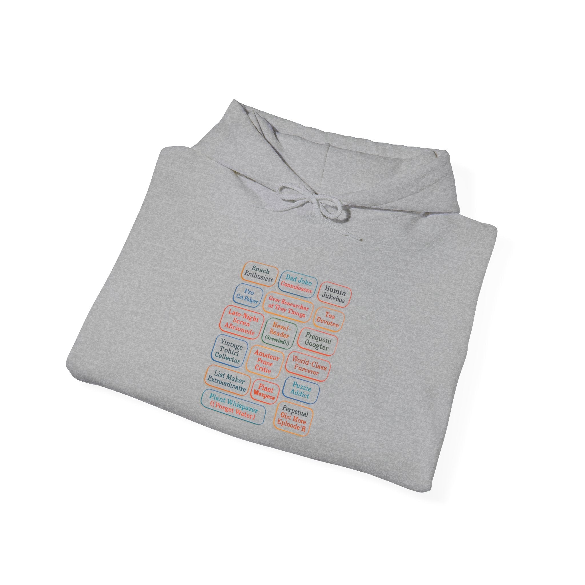 Hoodie — Pastel Motivation Quote Grid Printify