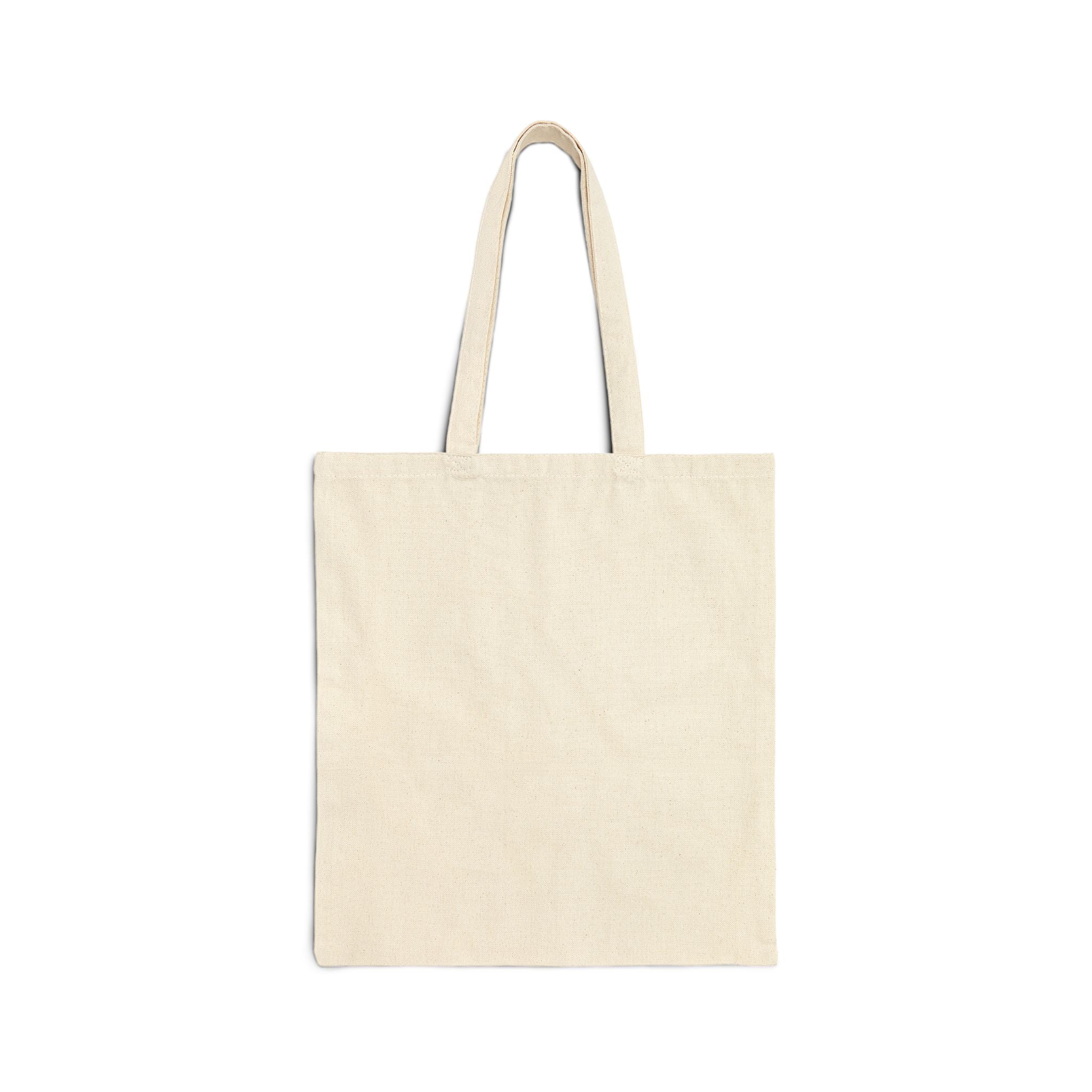 Canvas Tote Bag — Retro Speech Bubble Affirmations Design Printify